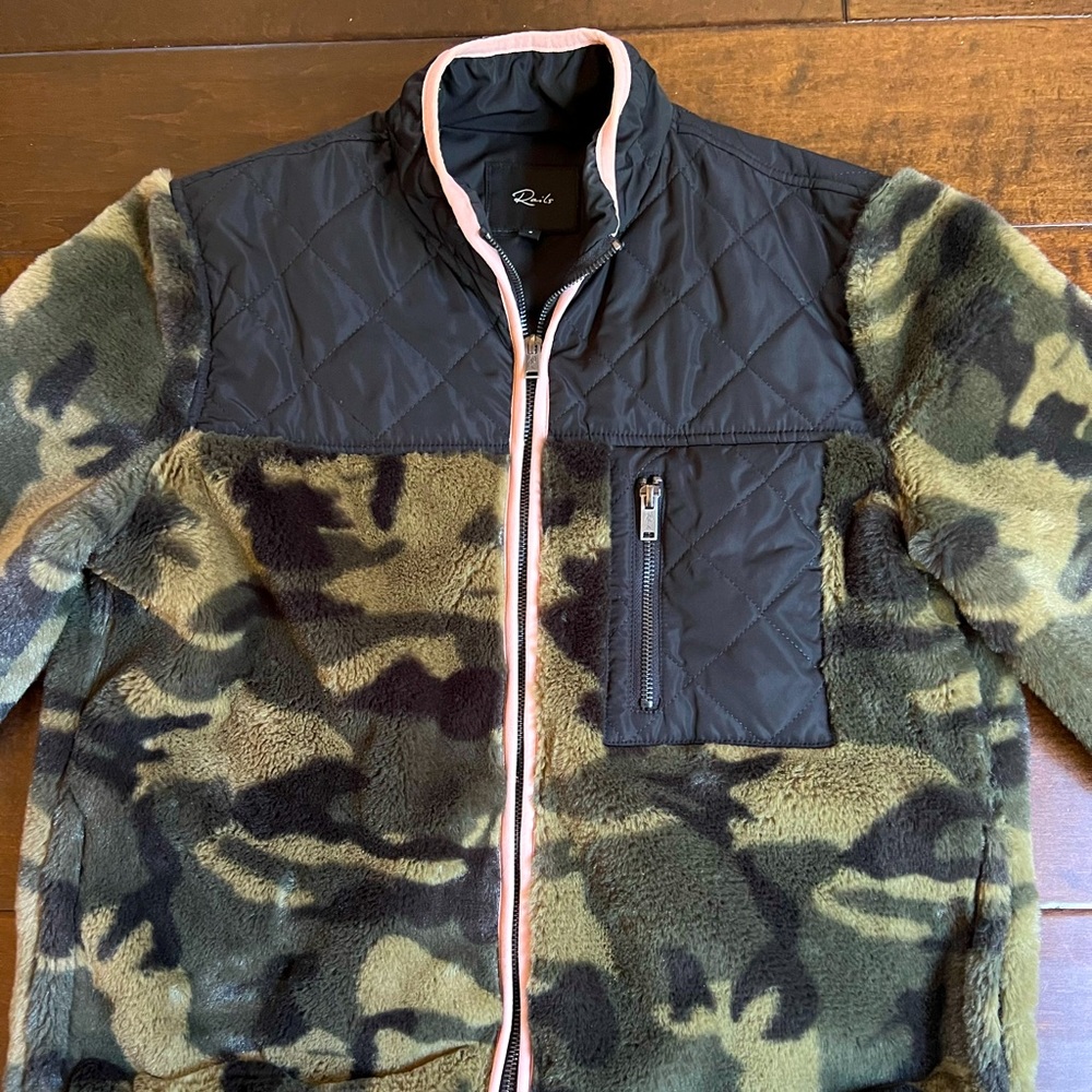 Rails Fleece Camo Zip-up Jacket
